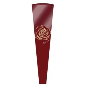 Virágtasak rózsa mintás – 30 ív/csomag [45x4x12,5cm] bordó/rose gold