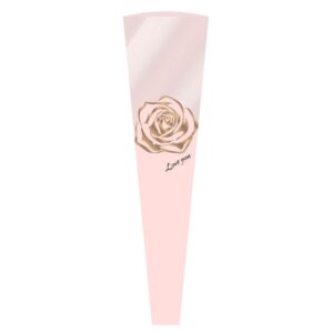 Virágtasak rózsa mintás – 30 ív/csomag [45x4x12,5cm] rózsaszín/rose gold