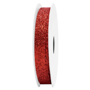 Glitter dekor szalag [10mm x 10m] piros