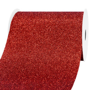Glitter dekor szalag [100mm x 10m] piros