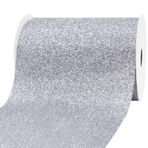 Glitter dekor szalag [100mm x 10m] ezüst