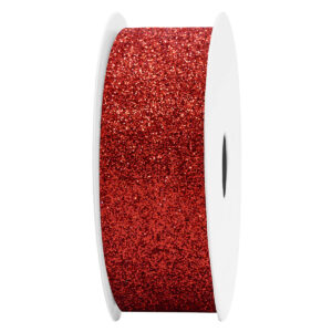 Glitter dekor szalag [25mm x 10m] piros