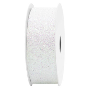 Glitter dekor szalag [25mm x 10m] fehér