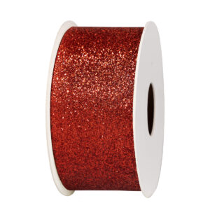 Glitter dekor szalag [38mm x 10m] piros