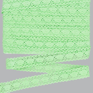Horgolt csipke szalag [2cm x 9,1m] almazöld