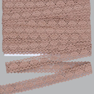 Horgolt csipke szalag [2cm x 9,1m] bézs