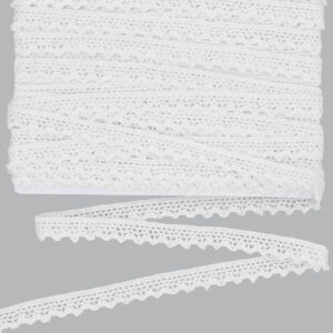 Horgolt csipke szalag [1,2cm x 9,1m] fehér