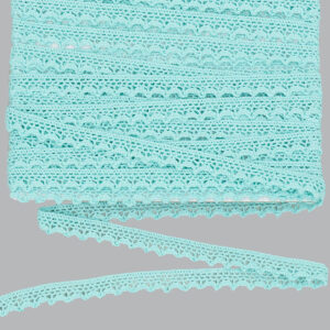 Horgolt csipke szalag [1,2cm x 9,1m] menta