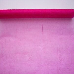Gyűrt snow organza anyag [40cm x 10m] ciklámen