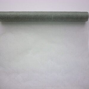 Gyűrt snow organza anyag [40cm x 10m] ezüst