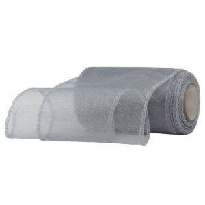 Snow organza anyag sima [11cm x 10 méter] ezüst