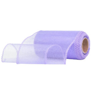 Snow organza anyag sima [11cm x 10 méter] világoslila
