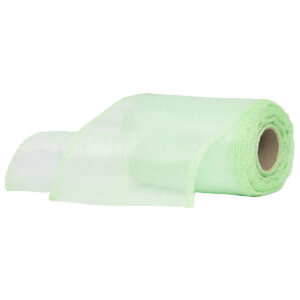 Snow organza anyag sima [11cm x 10 méter] almazöld