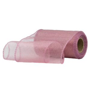 Snow organza anyag sima [11cm x 10 méter] mályva
