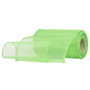 Snow organza anyag sima [11cm x 10 méter] élénk almazöld