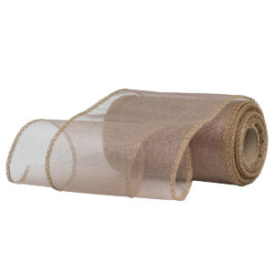 Snow organza anyag sima [11cm x 10 méter] bézs