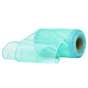 Snow organza anyag sima [11cm x 10 méter] mentazöld