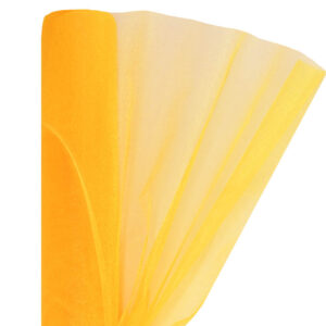 Snow organza anyag sima [23,5cm x 10 méter] napsárga