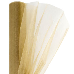 Snow organza anyag sima [23,5cm x 10 méter] arany