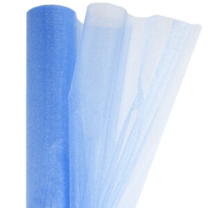 Snow organza anyag sima [23,5cm x 10 méter] világoskék