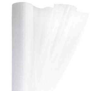 Snow organza anyag sima [23,5cm x 10 méter] fehér