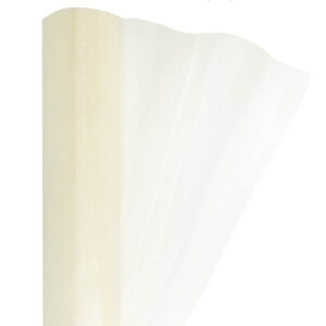 Snow organza anyag sima [23,5cm x 10 méter] ekrü