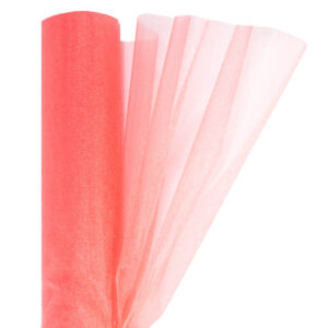 Snow organza anyag sima [23,5cm x 10 méter] korall