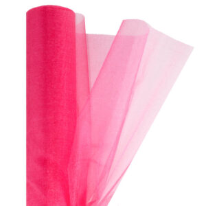 Snow organza anyag sima [23,5cm x 10 méter] málna/amarant