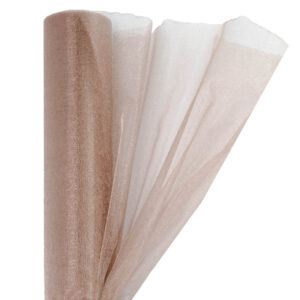 Snow organza anyag sima [23,5cm x 10 méter] bézs