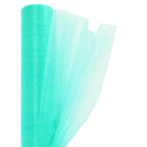 Snow organza anyag sima [23,5cm x 10 méter] menta zöld