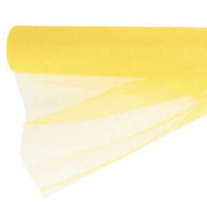Snow organza anyag sima [47cm x 10 méter] citromsárga