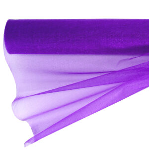 Snow organza anyag sima [47cm x 10 méter] sötétlila