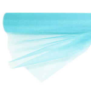Snow organza anyag sima [47cm x 10 méter] mentakék