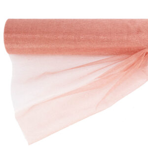 Snow organza anyag sima [47cm x 10 méter] sötét púder bézs