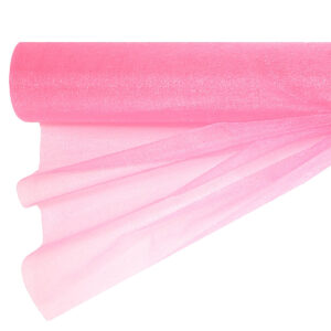 Snow organza anyag sima [47cm x 10 méter] sötét rózsaszín