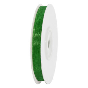 Organza szalag [6mm x 25yard] sötétzöld