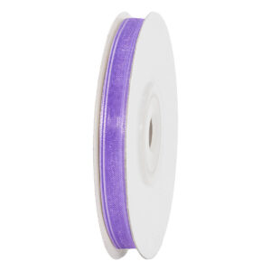 Organza szalag [6mm x 25yard] világoslila