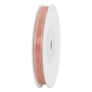 Organza szalag [6mm x 25yard] púder bézs