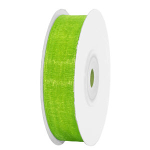 Organza szalag [15mm x 25yard] világos mohazöld
