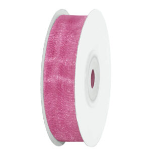 Organza szalag [15mm x 25yard] vintage rózsaszín