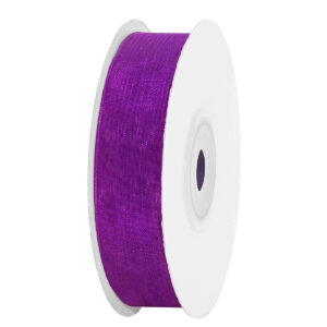 Organza szalag [15mm x 25yard] sötétlila