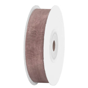 Organza szalag [15mm x 25yard] sötét bézs