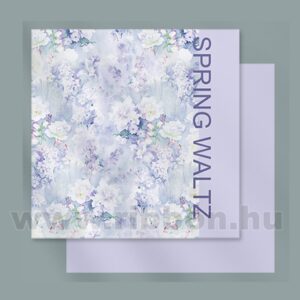 Virágmintás íves papír csomagoló- 10 ív/csomag [53cm x 53cm] világoslila