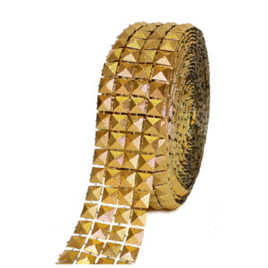 Strassz füzér [3cm x 4,57m] arany