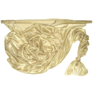 Szatén-organza anyag [142cm x 10m] pasztell arany
