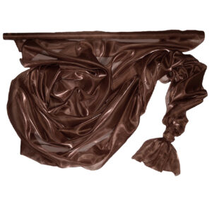 Szatén-organza anyag [142cm x 10m] barna