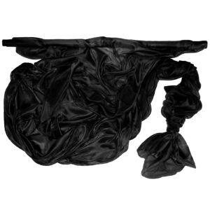 Szatén-organza anyag [142cm x 10m] fekete