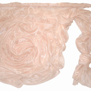 Szatén-organza anyag [142cm x 10m] halvány barack