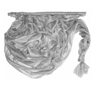 Szatén-organza anyag [142cm x 10m] ezüst