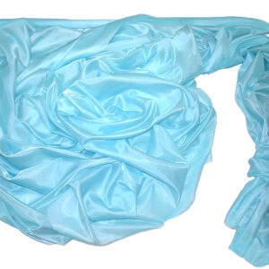 Szatén-organza anyag [142cm x 10m] mentakék